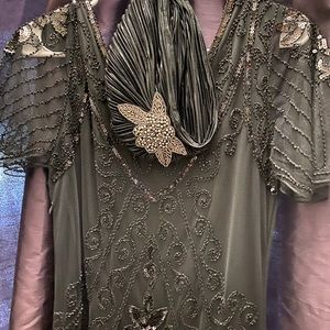 1920s “Gatsby” Dress and Cap